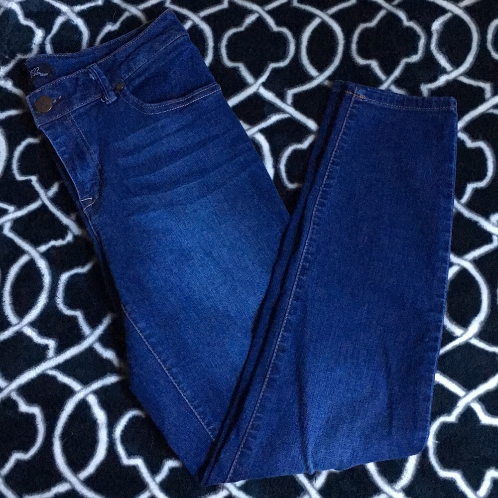 New dark wash jeans